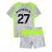 Manchester City Matheus Nunes #27 Tredjedraktsett Barn 2025-26 Korte ermer (+ Korte bukser)